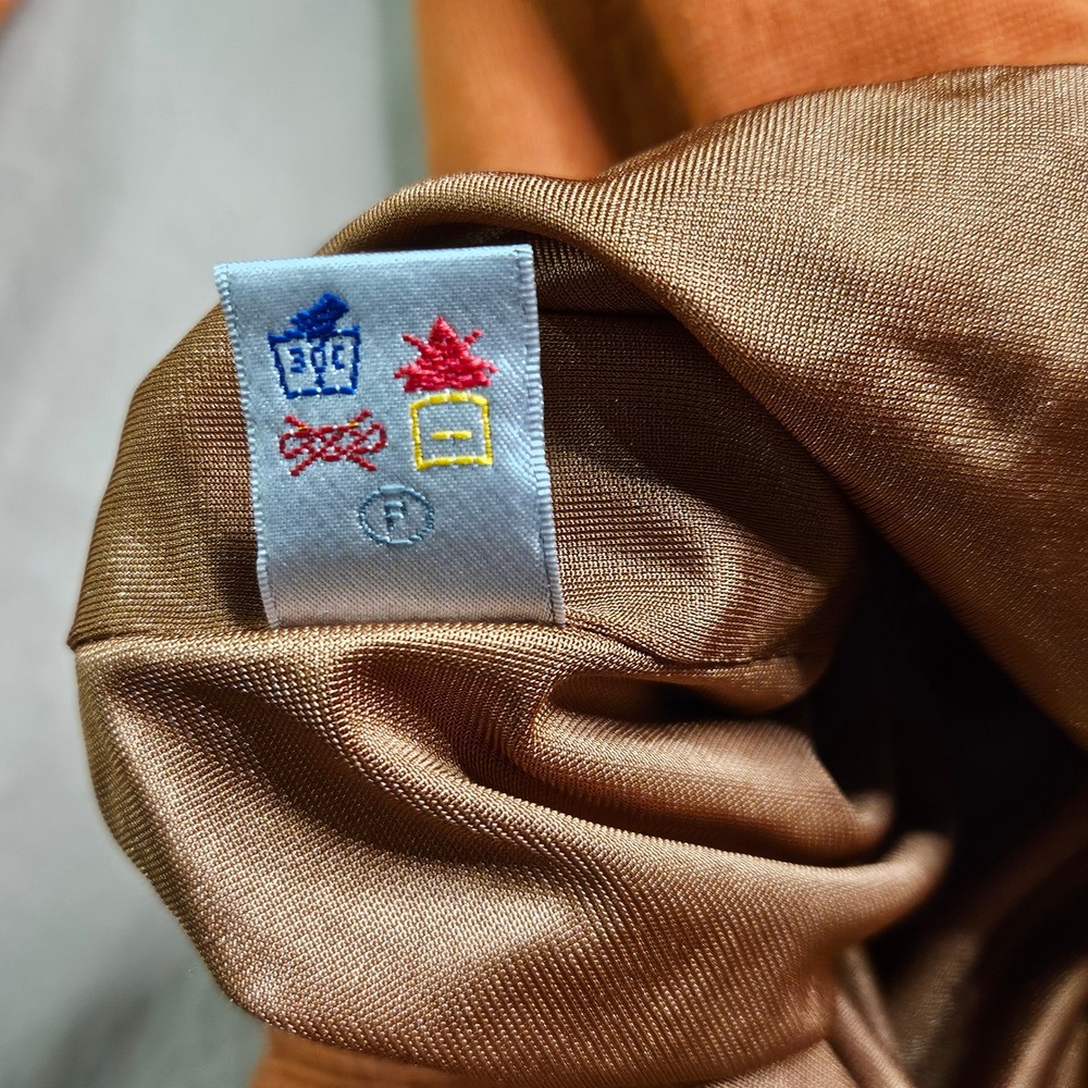 MARTIN Mens  Italian Merino Wool Quarter Zip Sweater Orange XL Casual Old‎ Money - Picture 6 of 10